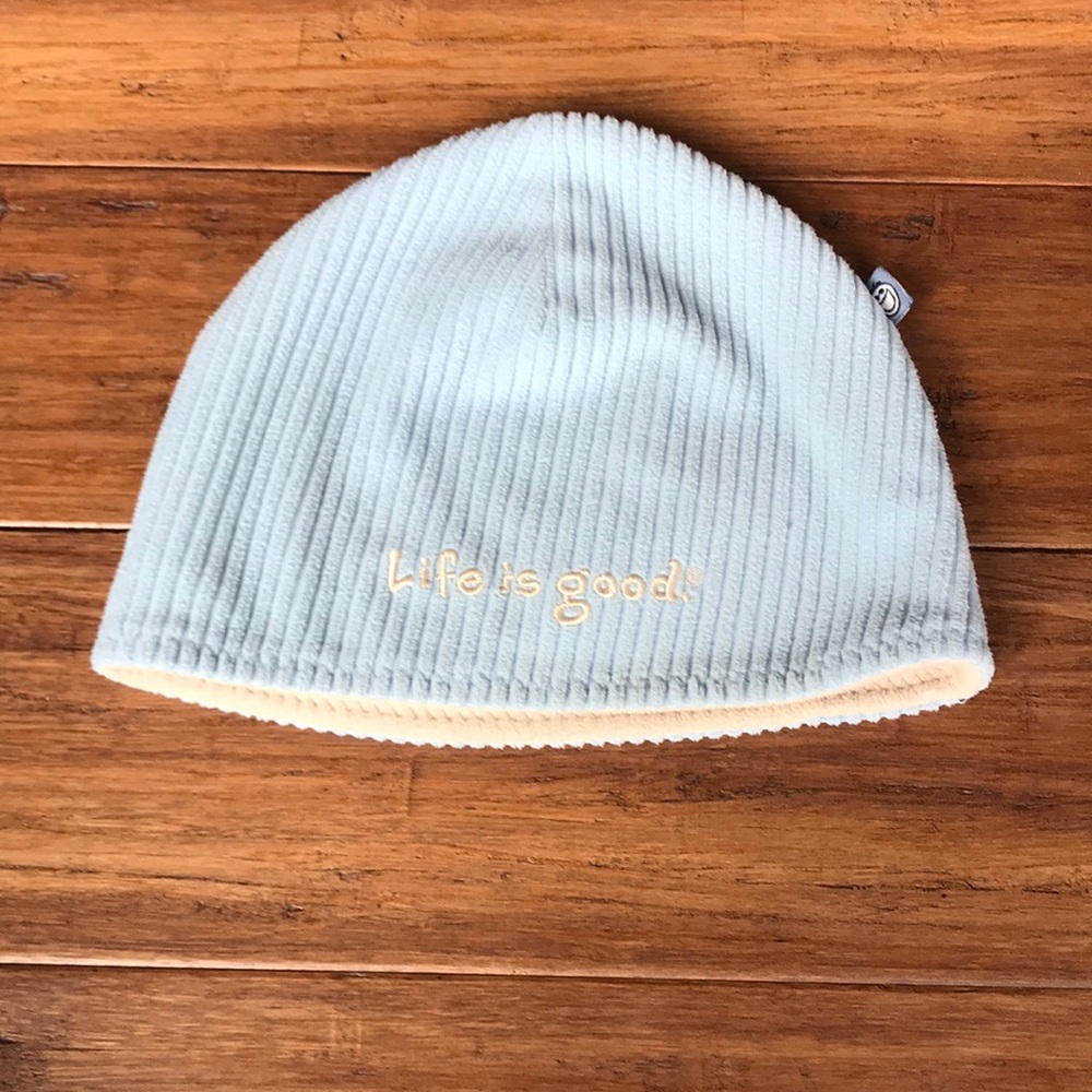 Reversible Life is Good beenie.